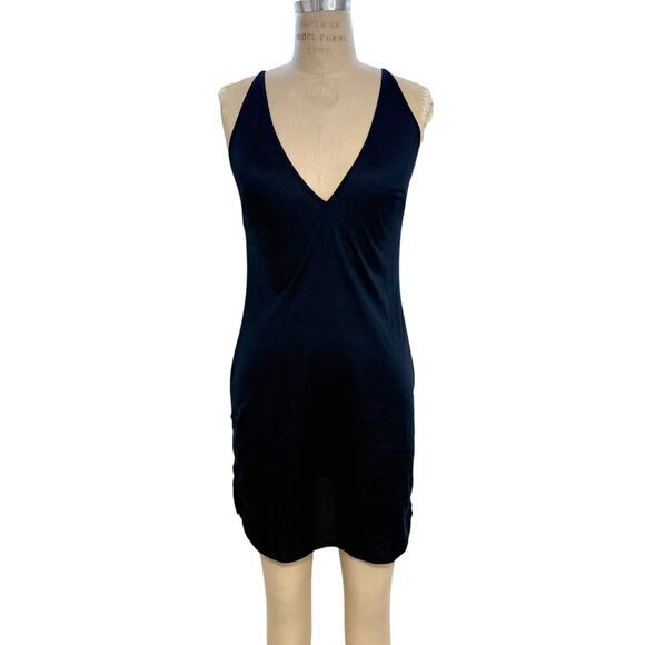 La Perla Nylon Nightgown Slip Size 42 Made in Italy Navy Blue‎ - Picture 1 of 8